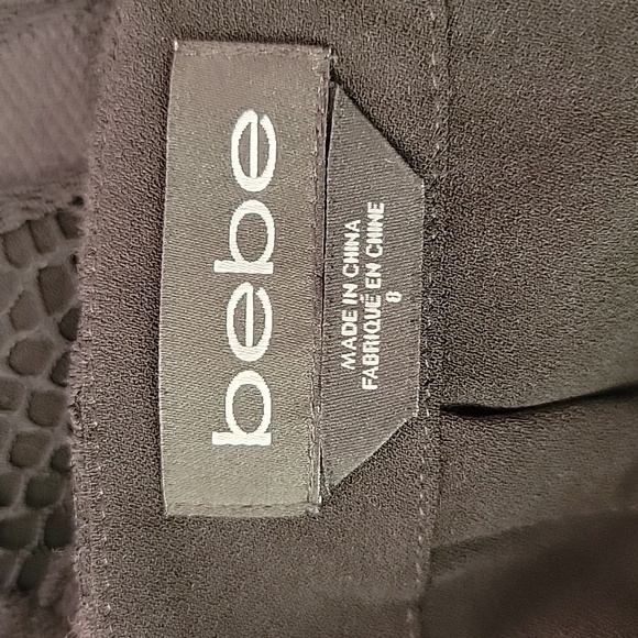 Bebe Black Lace  Skirt/  8. - Picture 4 of 9